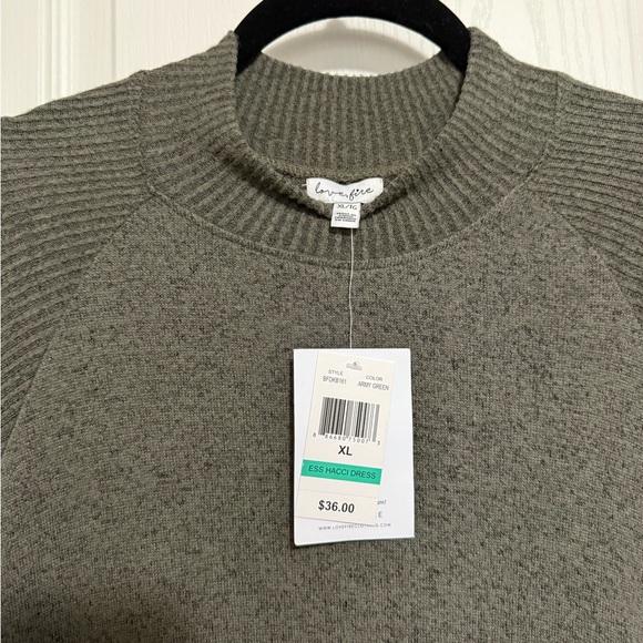 love, Fire Olive Long Sleeve Dress - Picture 6 of 6